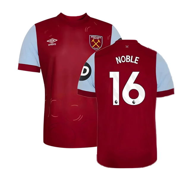 West Ham official style Home Shirt 2023-2024 (Junior