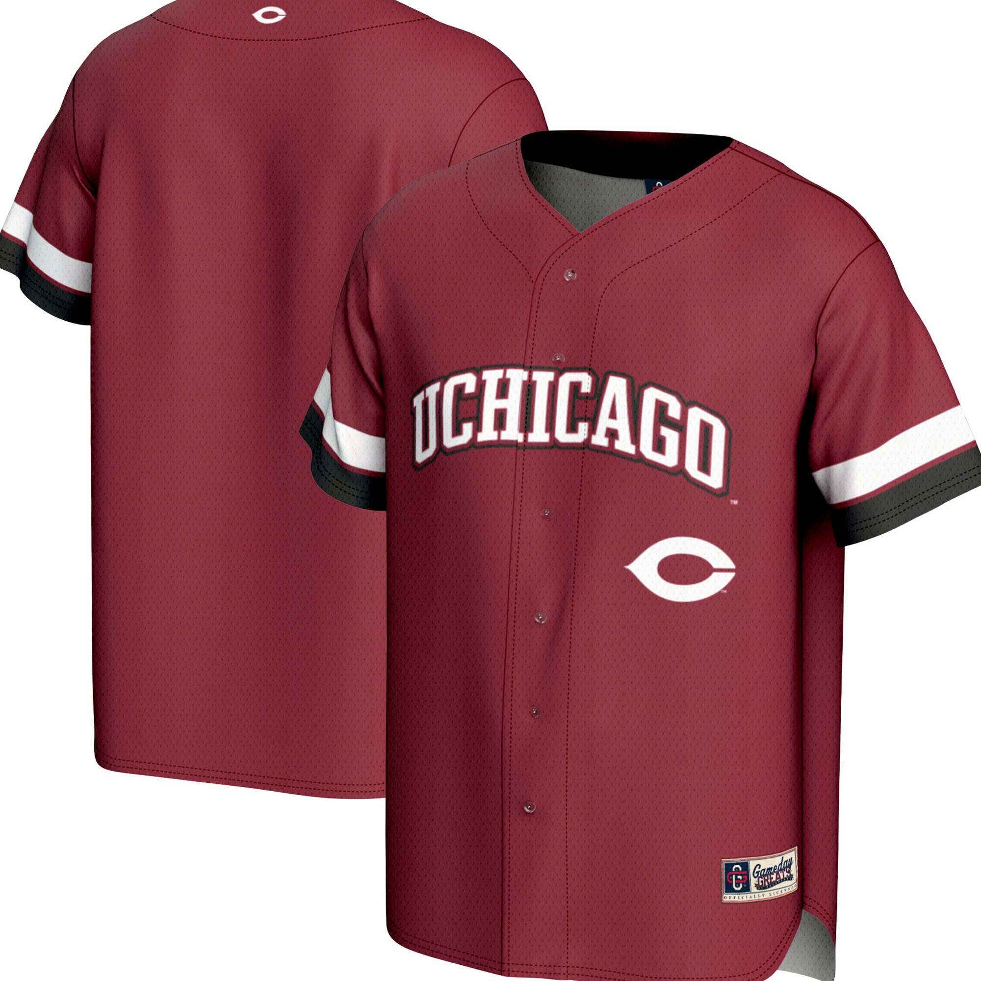 [DDG] UChicago Maroons GameDay Greats Spirit Baseball Jersey - Maroon