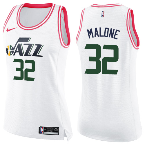 White Nike Utah Jazz #32 Jazz Jersey - Moisture-Wicking Basketball Jersey