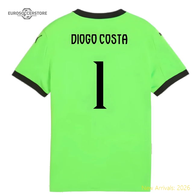 2025-2026 Football Team Kids Premium Diogo Costa Jersey Climacool