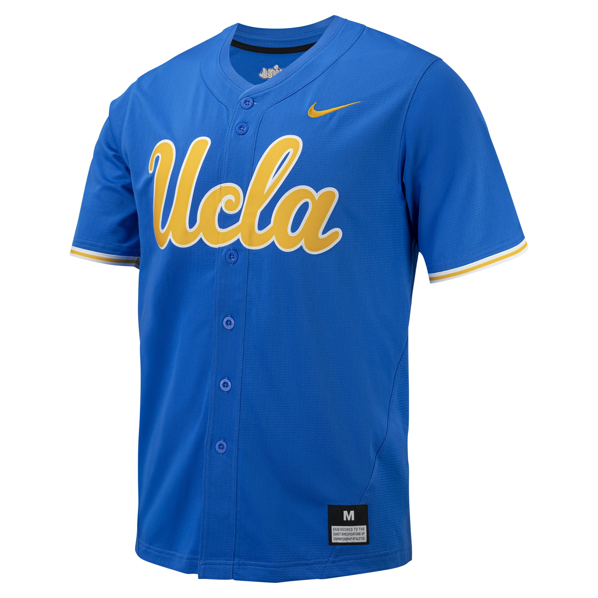 [NJP] UCLA Bruins Replica Full-Button Baseball Jersey - Blue