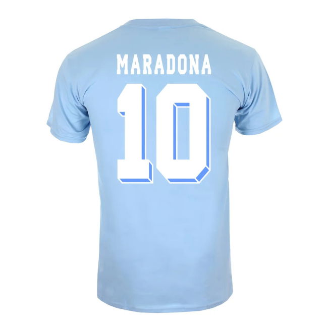 Collector'S-Item Diego Maradona Best Goal T-Shirt (Sky Blue)