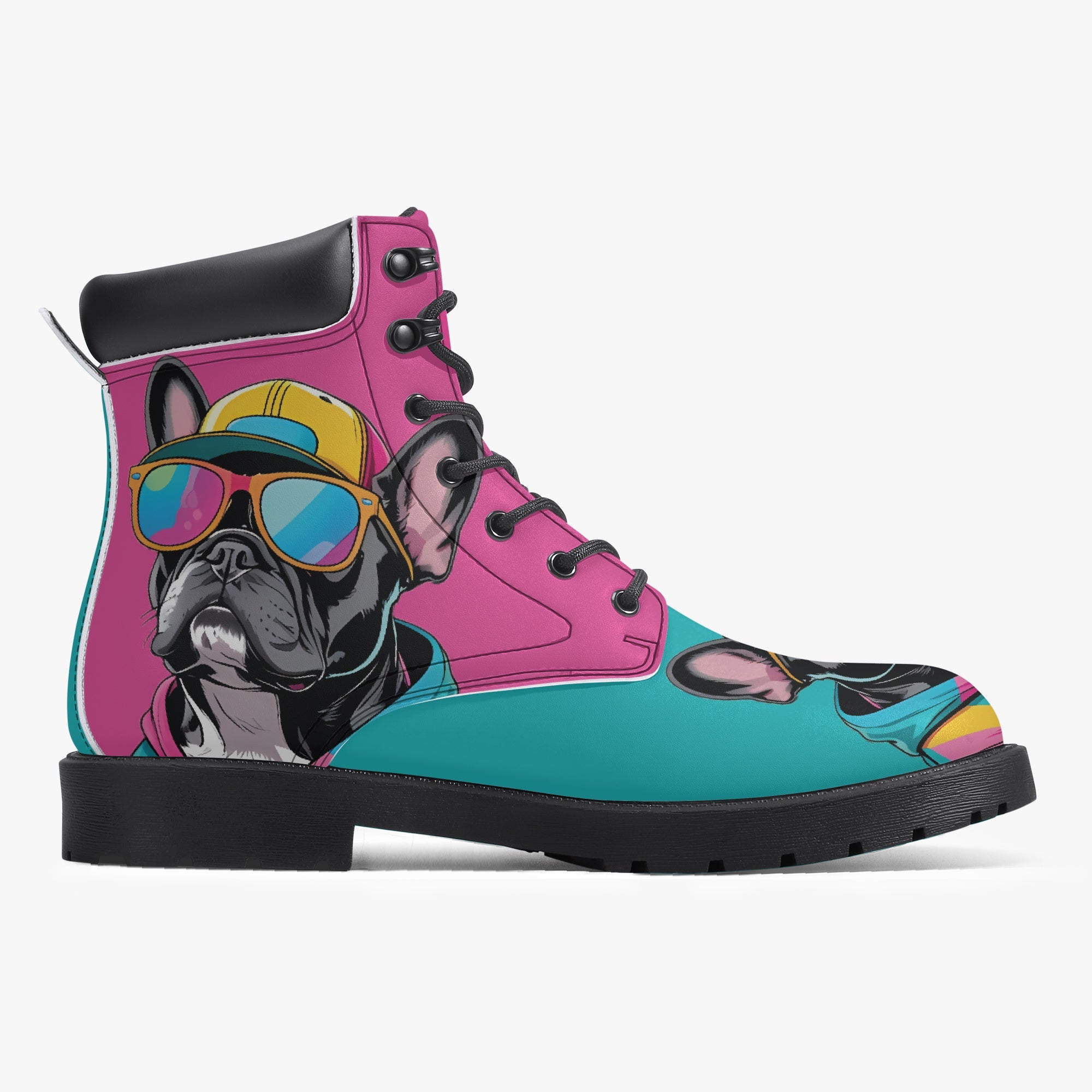 French Bulldog Lover Dakota Casual Leather Boot Gift For Dog Lovers