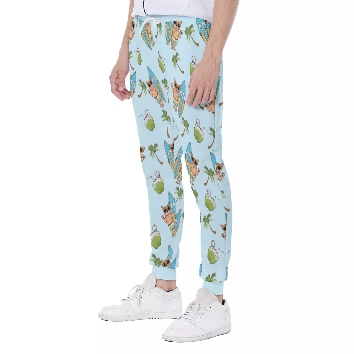 Premium Bulldog Harley - Frenchie Men's Sweatpants Outdoor Use