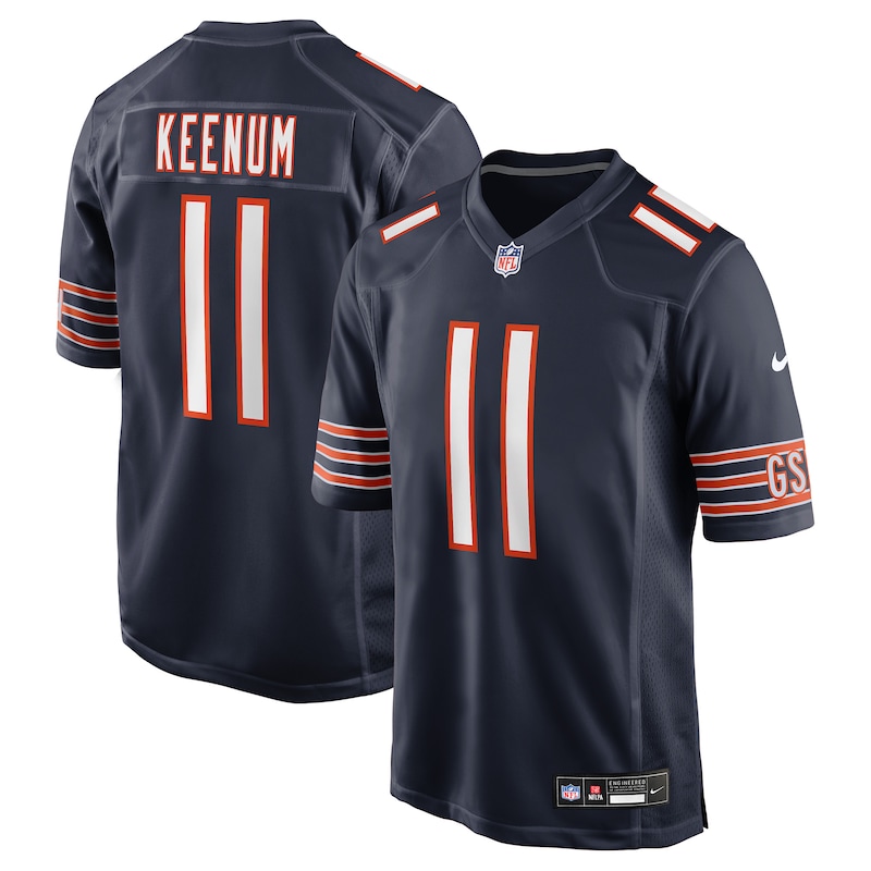 None Case Keenum CHI Bears Energetic Premium Jersey Game Day Wear