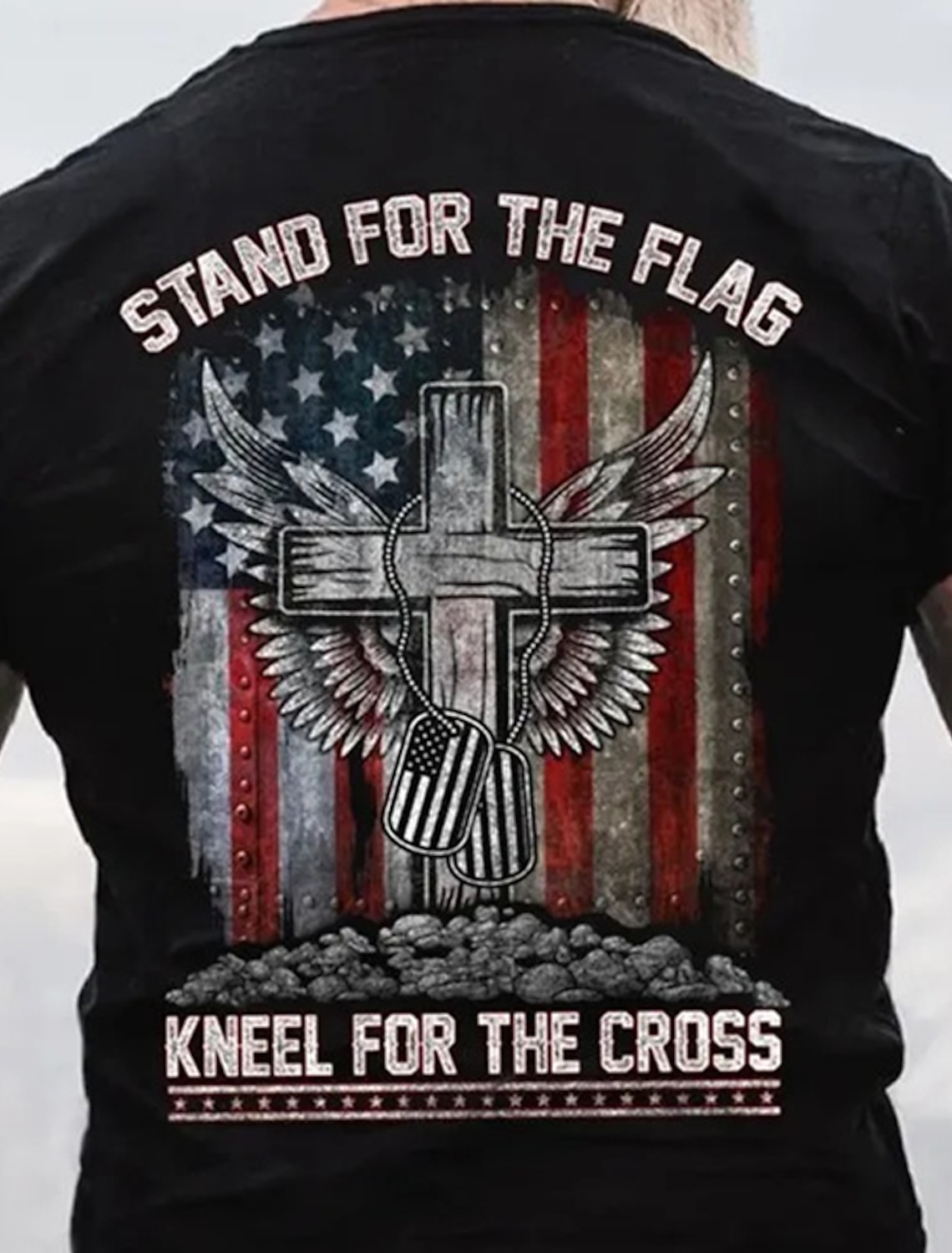 Mens Faith Hope Love T-Shirt, Christian Inspirational Graphic Tee with Heartbeat Cross Design