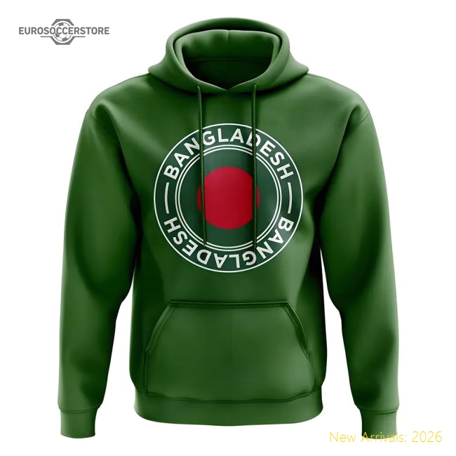 Exceptional Bangladesh Football Badge Hoodie (green) - Official Design