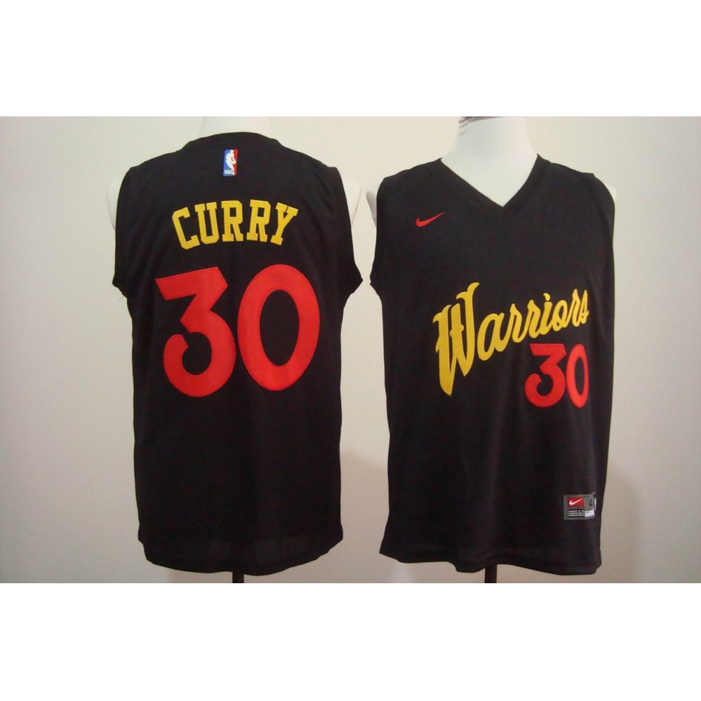 Stephen Curry30 Golden State Warriors Black Jersey - - Fan Favorite