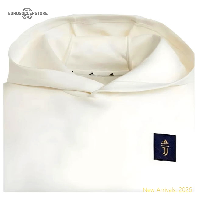 Authentic 2024-2025 Juventus Seasonal Doubleknit Hoody (Off White)