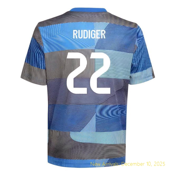 2025-2026 RM Real Madrid Pre-Match Durable Shirt (Blue) - Kids 33