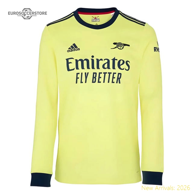 2021-2022 Arsenal Away Shirt (long Sleeve) - Ultimate Fan Gear For