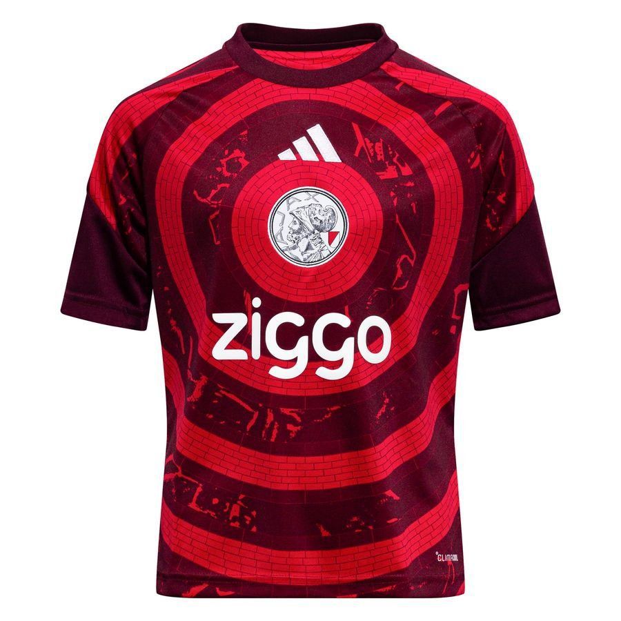 [EFKS] Ajax Pre Match Bold Training Kids Red Uniform T