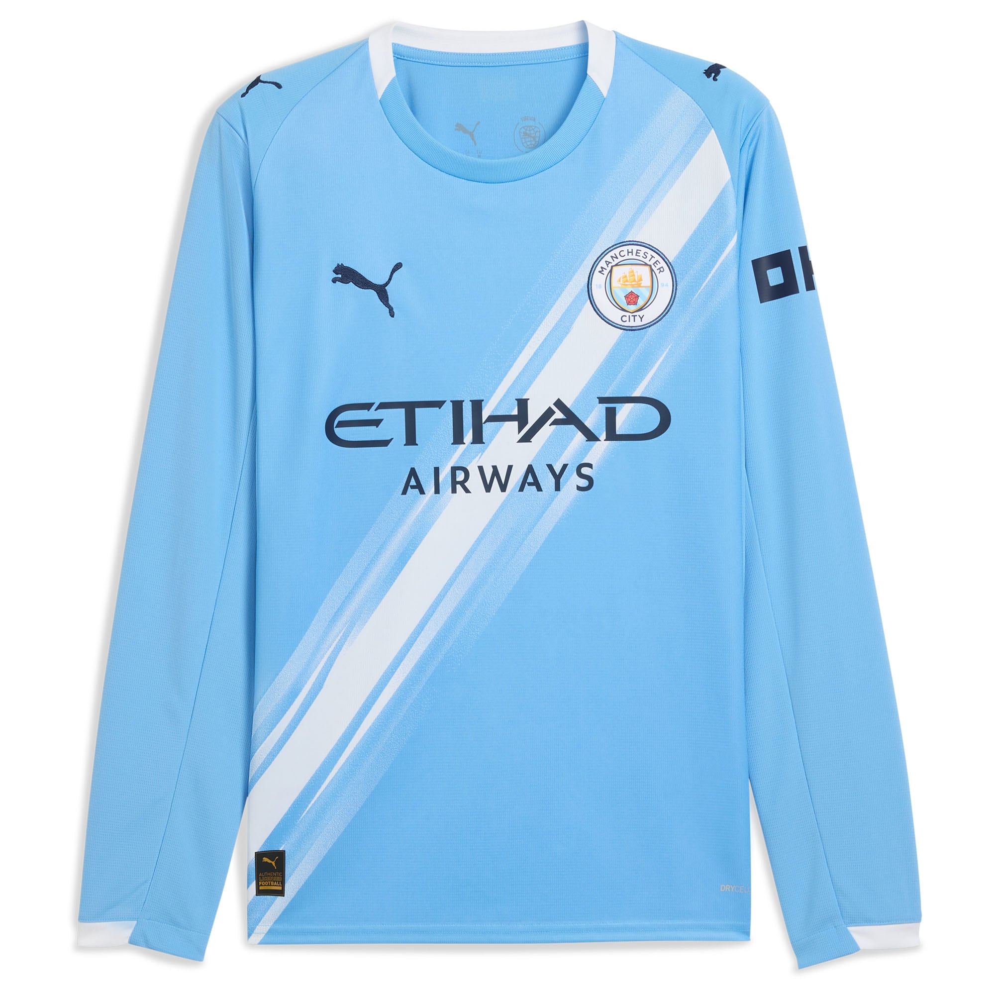 [SJH] Manchester City 2025/26 Home Replica Long Sleeve Jersey - Sky Blue