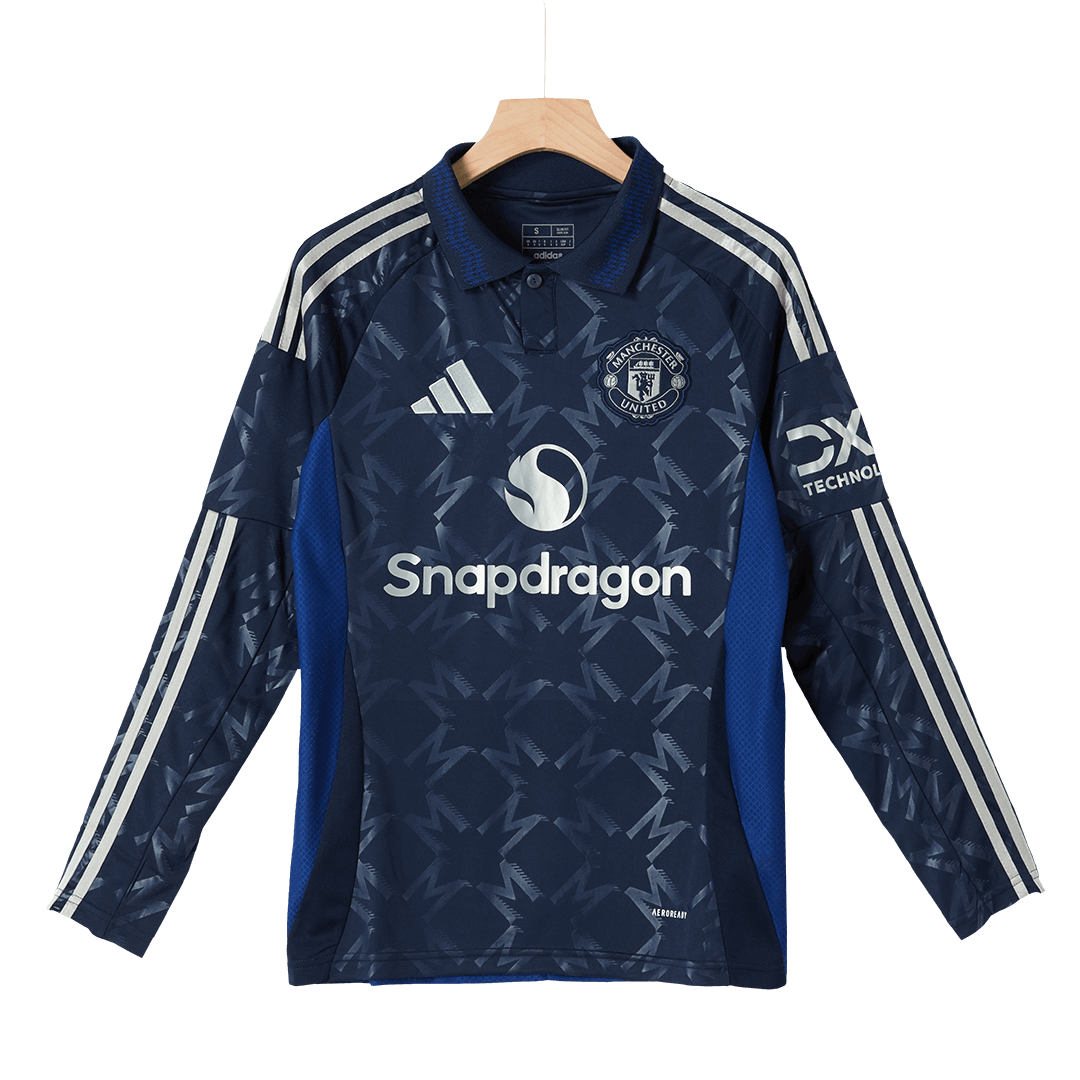 Manchester United Away Long Sleeve Soccer Jersey 2024/25Authentic Kit