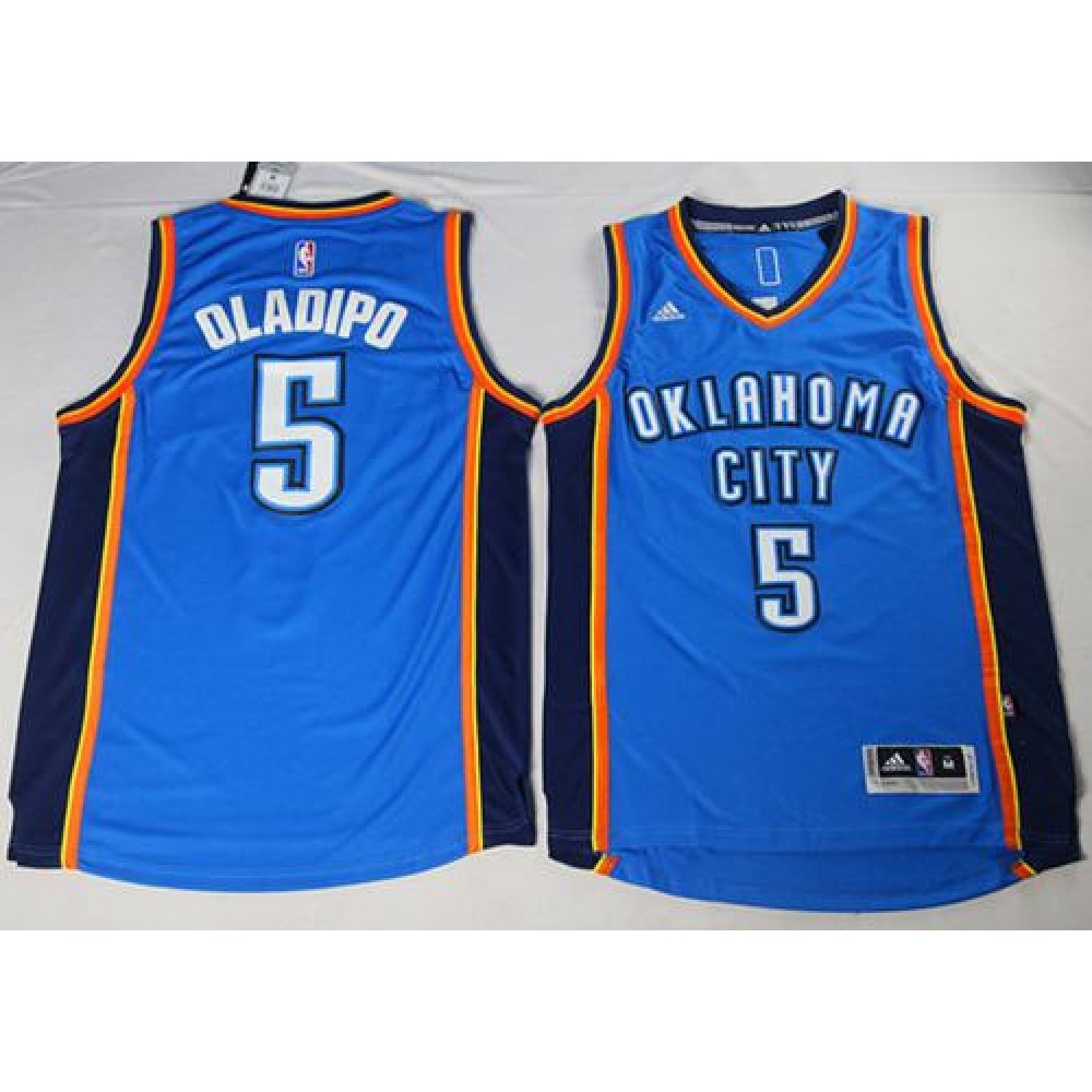 Collector's Item Modern Men's Thunder #5 Victor Blue Basketball Jersey