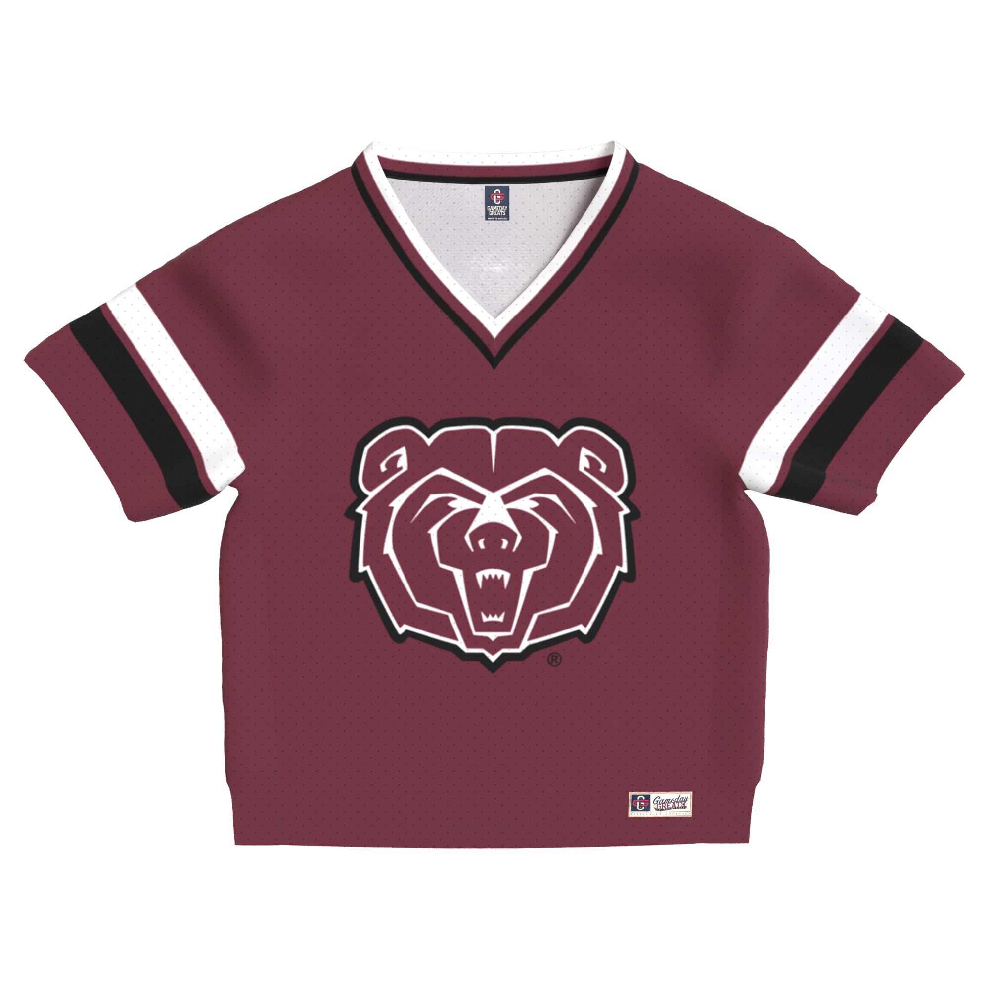 Toddler Maroon Missouri State University Bears Lightweight Collegiate Football Fashion Jersey