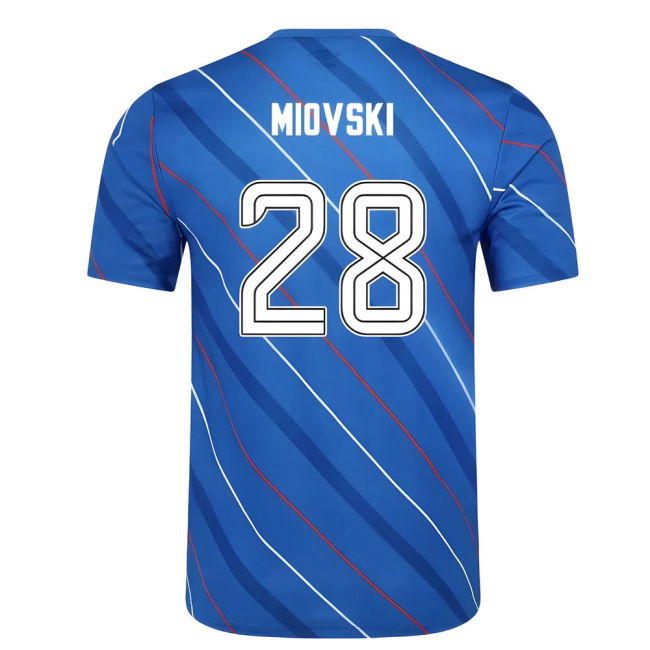 Rangers Fc Training Kit Miovski 2 #8 Official Merchandise (v8)