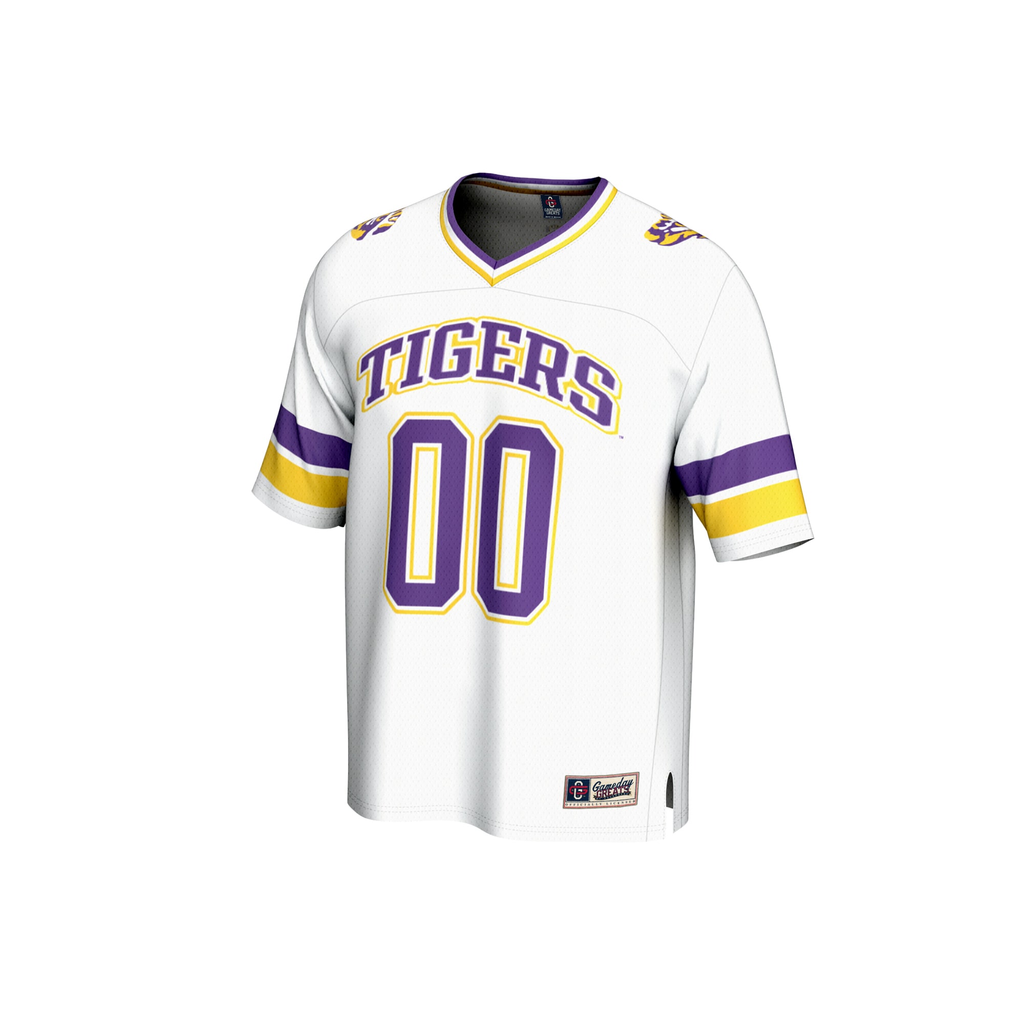 LSU Tigers GameDay Greats Unisex NIL Pick-A-Player Football Fashion Jersey - White