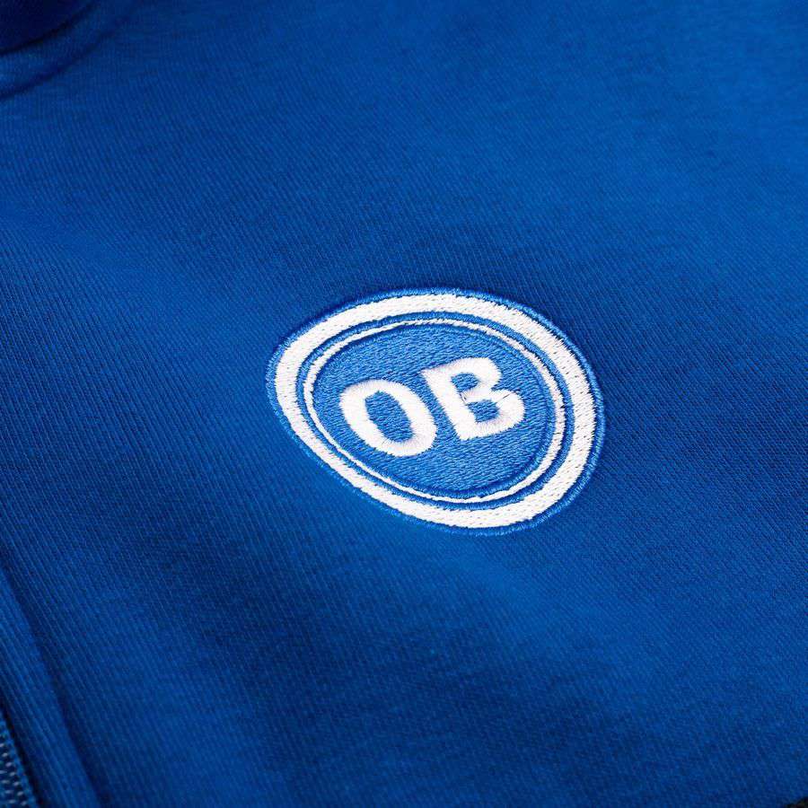 [EFKS] Odense Boldklub Hoodie Premium Zip Kids Blue Apparel