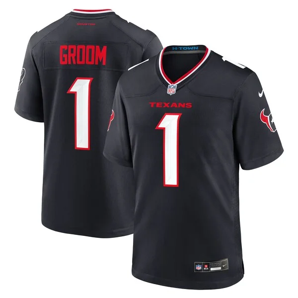 None Game NFL Jersey - Navy | High-Quality Football Apparel | NFL Foot