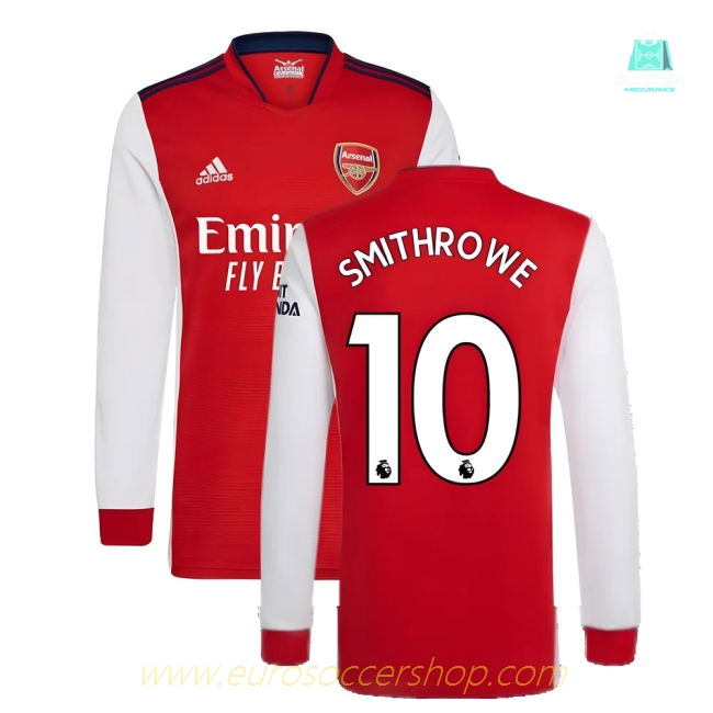 Arsenal 2021-2022 Long Sleeve Home Shirt (SMITH ROWE 10)