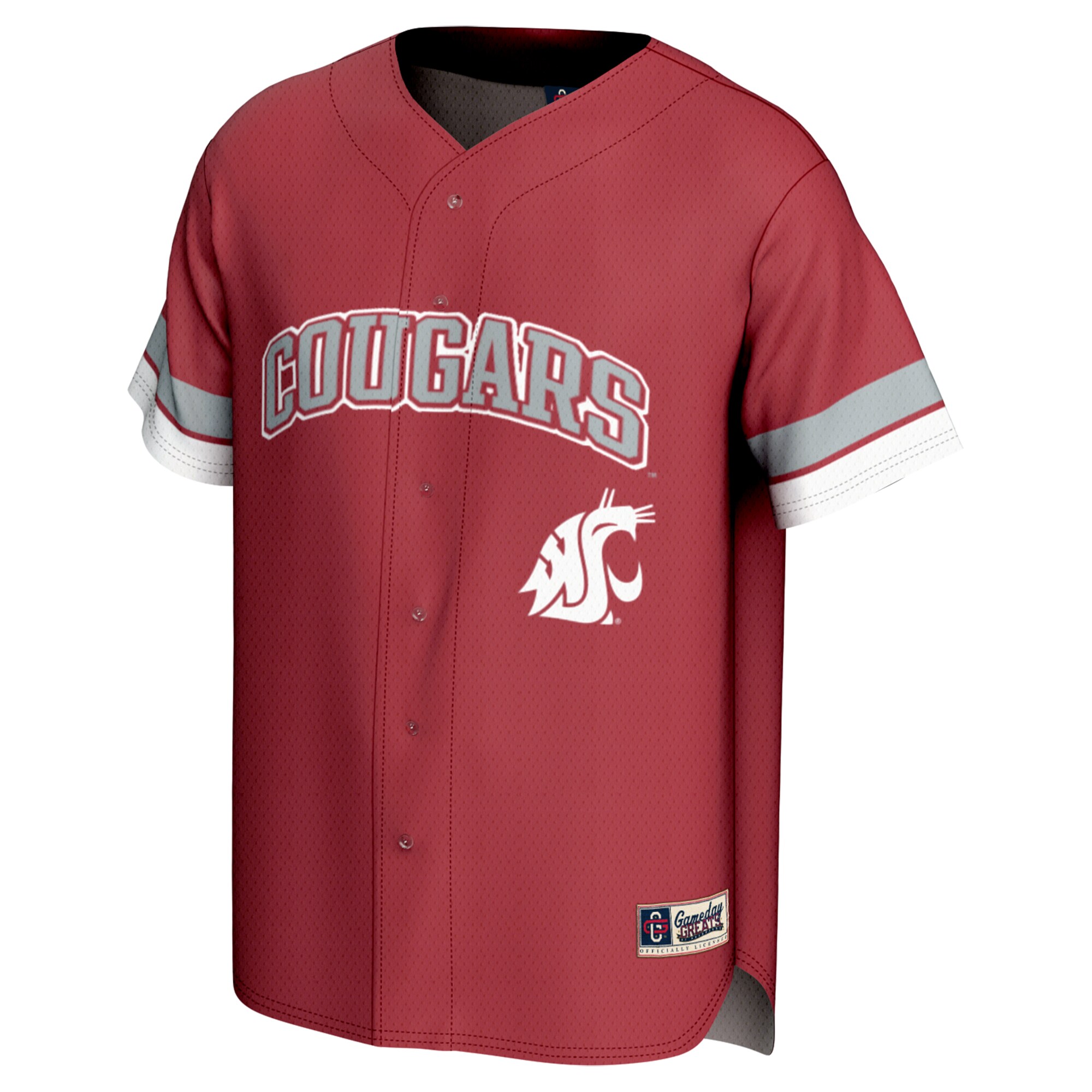 [NJP] Washington State Cougars GameDay Greats Spirit Baseball Jersey - Crimson