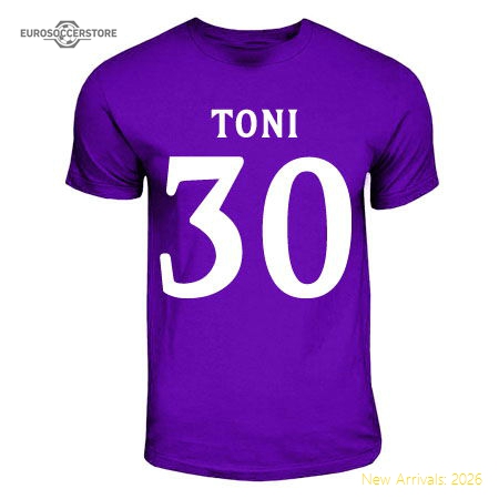 Official Supporter Luca Toni Fiorentina Hero T-Shirt (Purple)