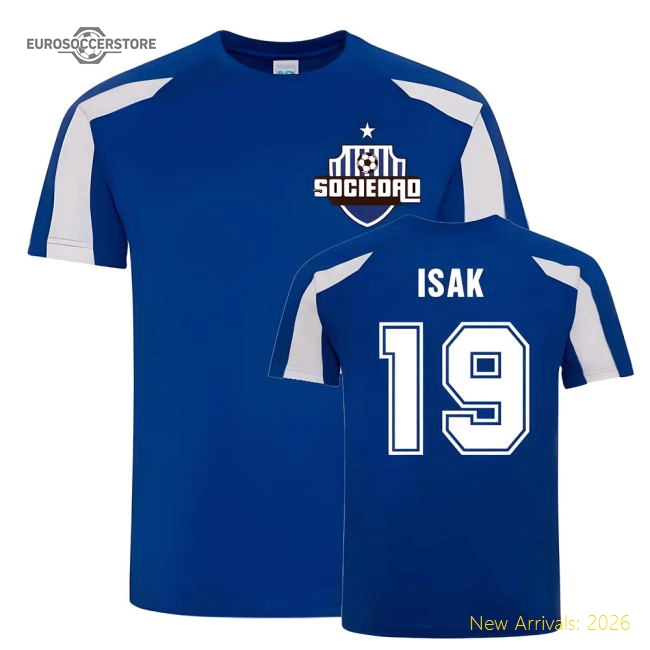 Genuine Alexander Isak Sociedad Sports Training Jersey (Blue)