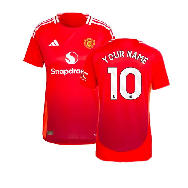 2024-2025 Man Utd Authentic Home Kit (Womens) (Your Name)