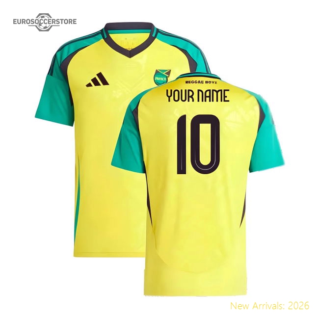 Durable Jamaica Your 20242025 Home Shirt () Quickdry Aeroready