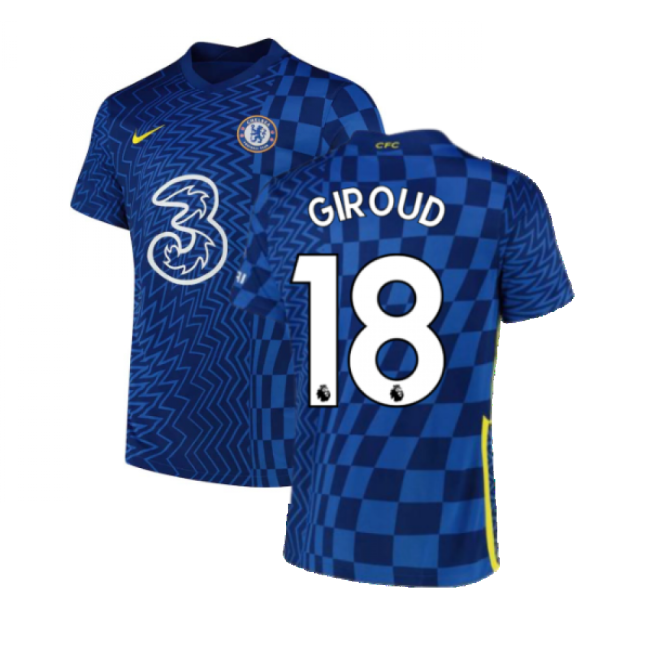 GIROUD 18 Vintage 2021-2022 Chelsea Home Heritage Jersey