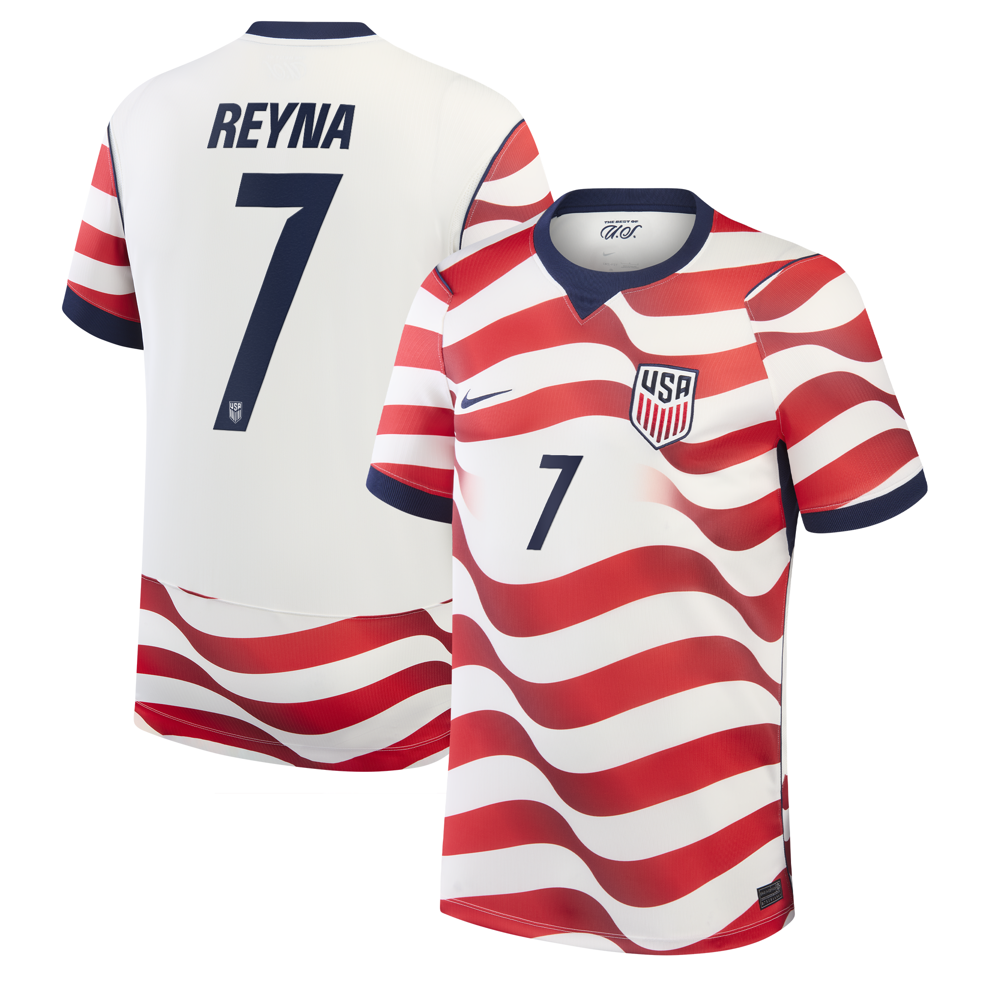 [SJH] Giovanni Reyna USMNT 2026 Home Stadium Replica Jersey - White