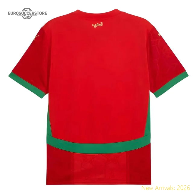Morocco 2024 Home Jersey Shirt Football Fan Apparel