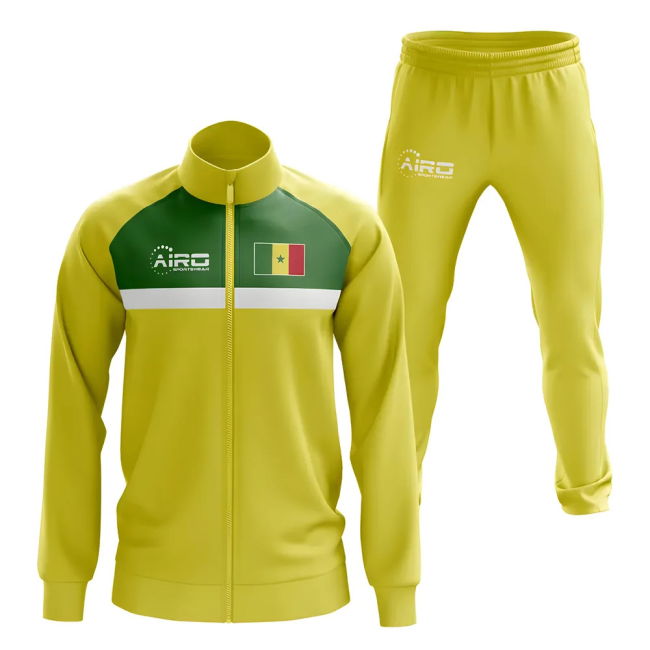 Senegal Concept Football Tracksuit (Yellow)