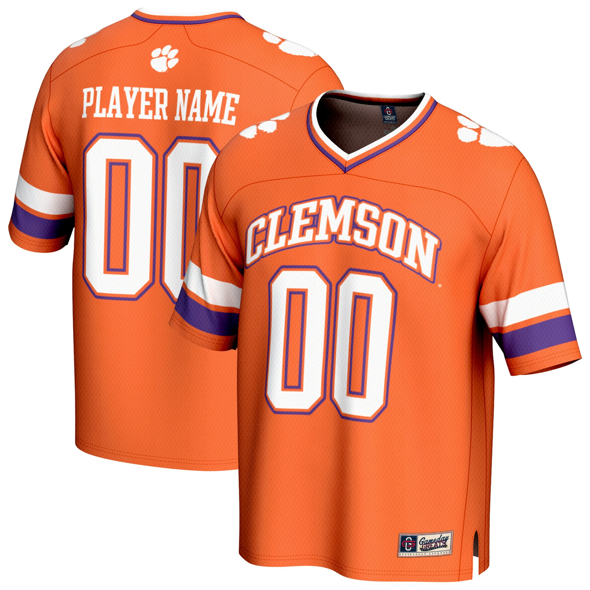 [DDG] Clemson Tigers GameDay Greats Unisex NIL Pick-A-Player Football Fashion Jersey - Orange