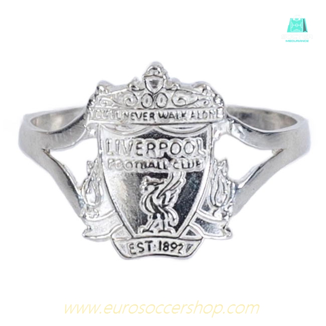 Liverpool FC Sterling Silver Split Shank Ring Large