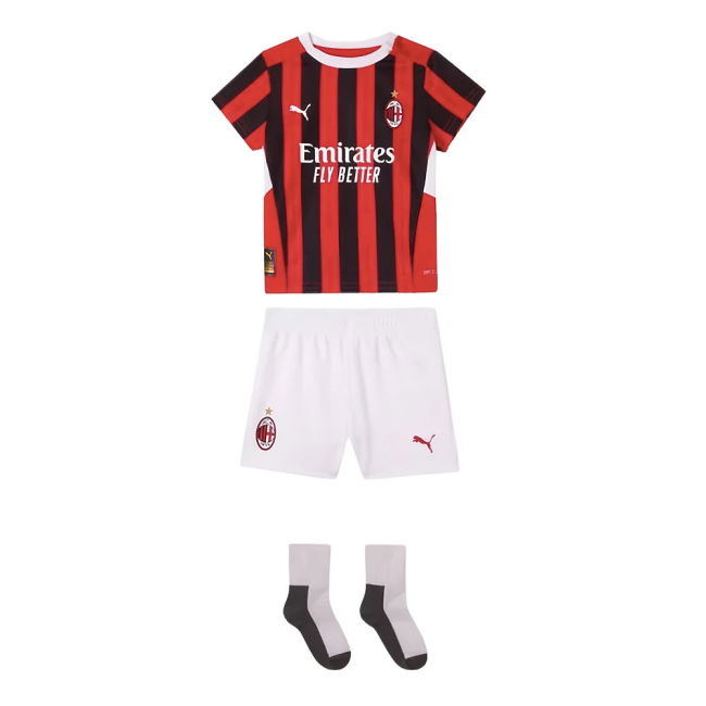 2024-2025 AC Milan Baby Home Modern Kit (Baby) (Your Name)