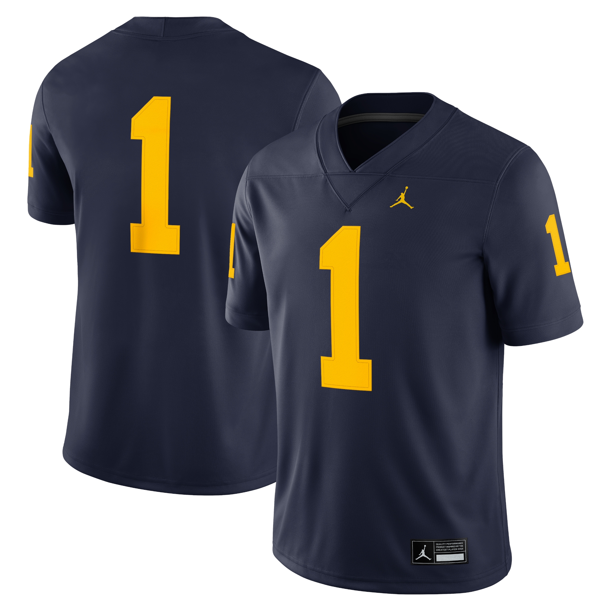 [NJP] Youth Michigan Wolverines Game Jersey - Navy