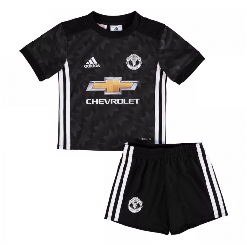 Kids Manchester United Away 201718 Soccer Suits ShirtShorts -