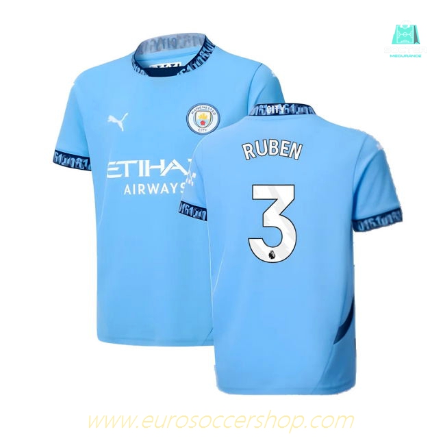 2024-2025 Man City Home Shirt (Kids) (Ruben 3)