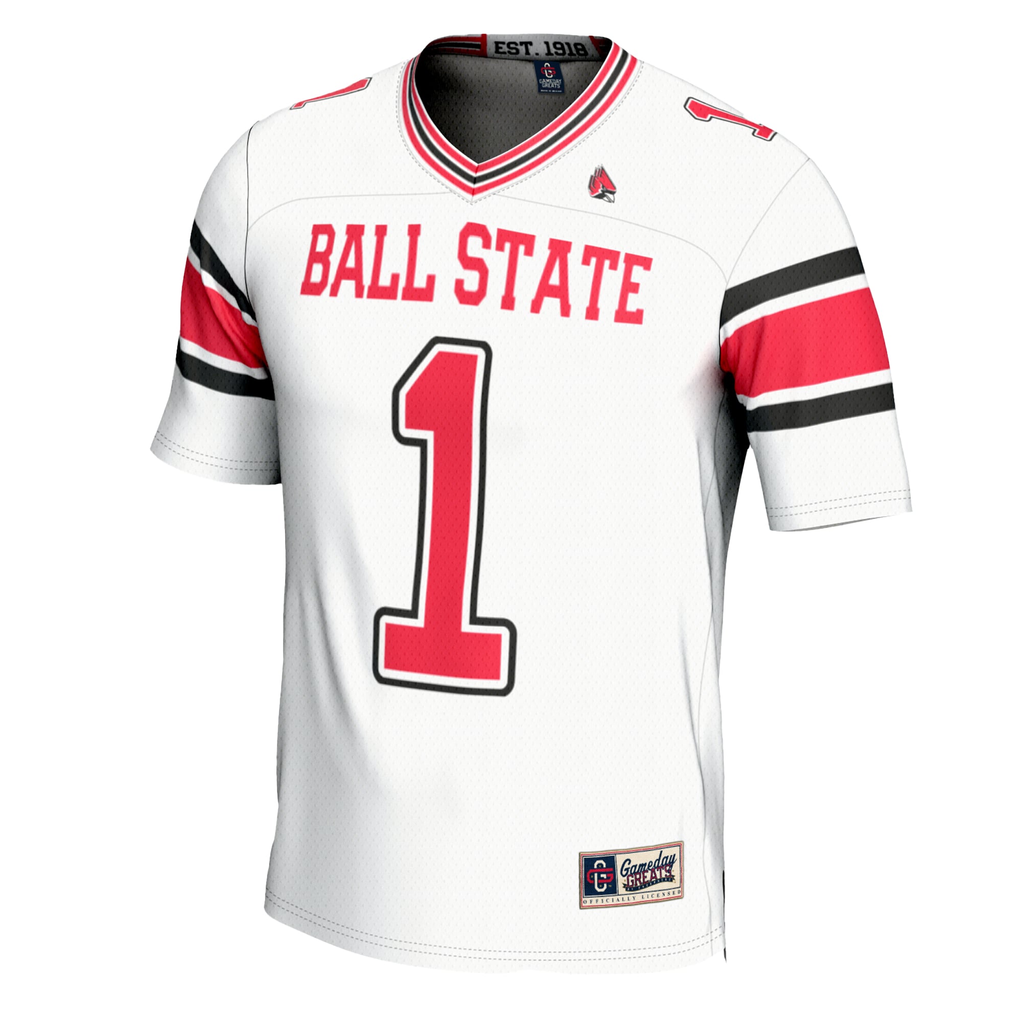 [DDG] Ball State Cardinals GameDay Greats Football Jersey - White