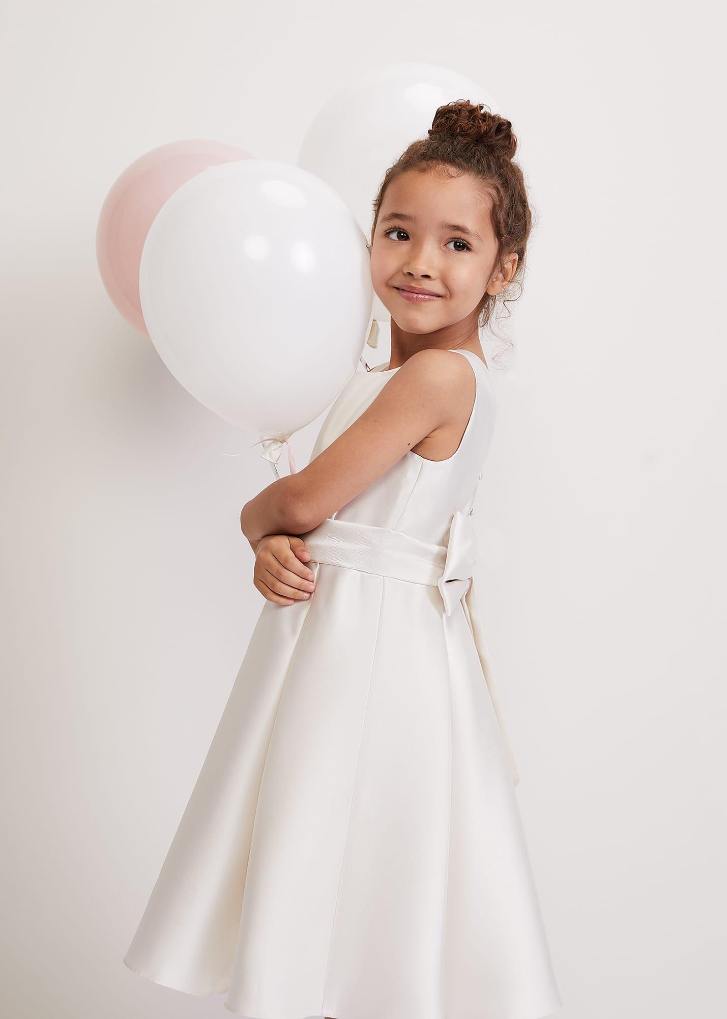 Melody Ivory Satin Dress