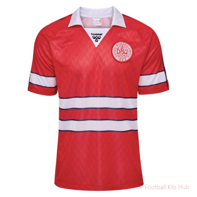 Men 1988 Denmark Home Retro Shirt UEFA Euro