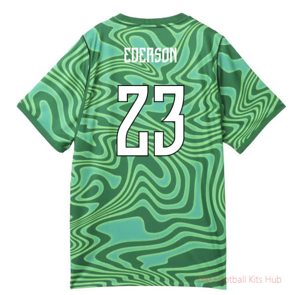 2026-2027 Brazil Goalkeeper Shirt (Green) - Kids (Ederson 23)