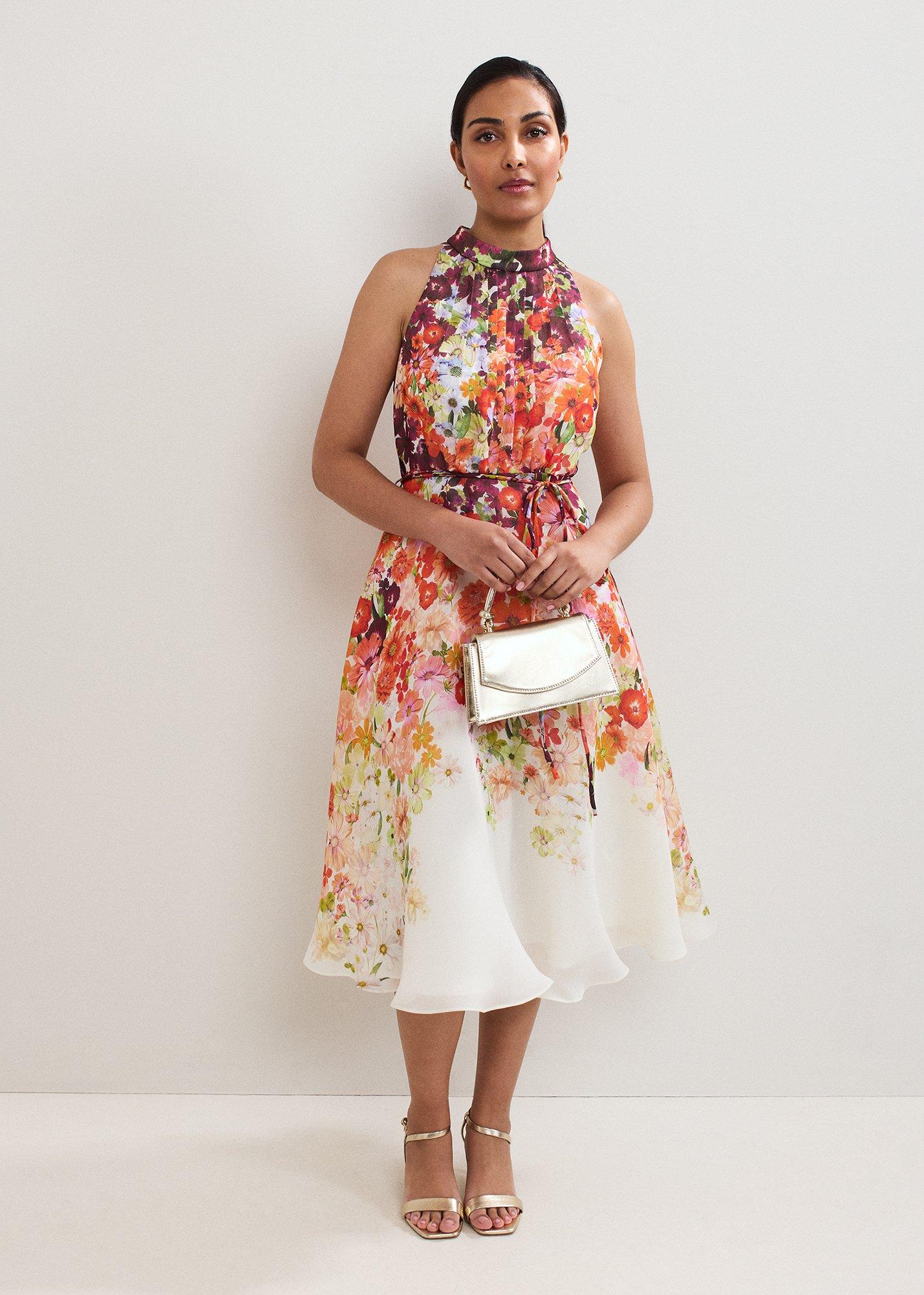 Petite Bethany Floral Print Dress