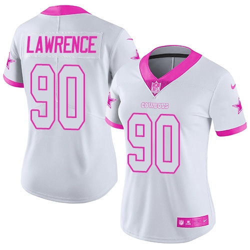 NFL DAL Cowboys #90 Demarcus Lawrence White Limited Jersey - Authen...