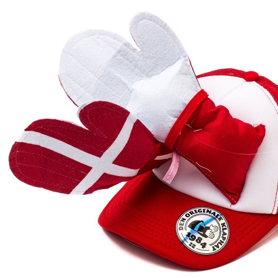 Denmark Clapping Hat Red/pure White In Multiple Adult Sizes