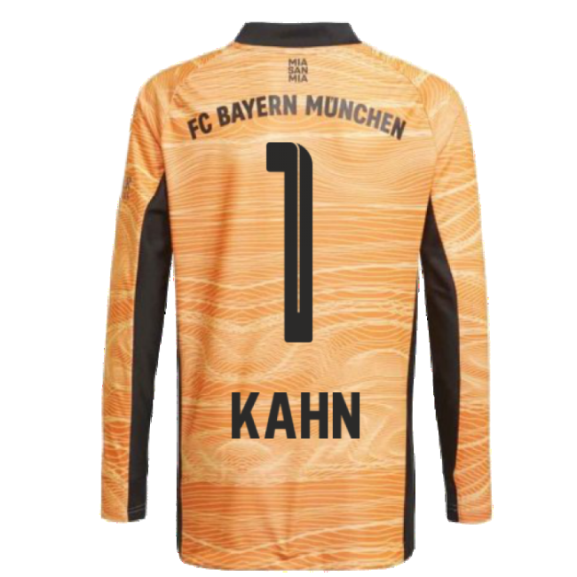 Authentic 2021-2022 Bayern Munich Home Goalkeeper Shirt (Orange) (Kahn