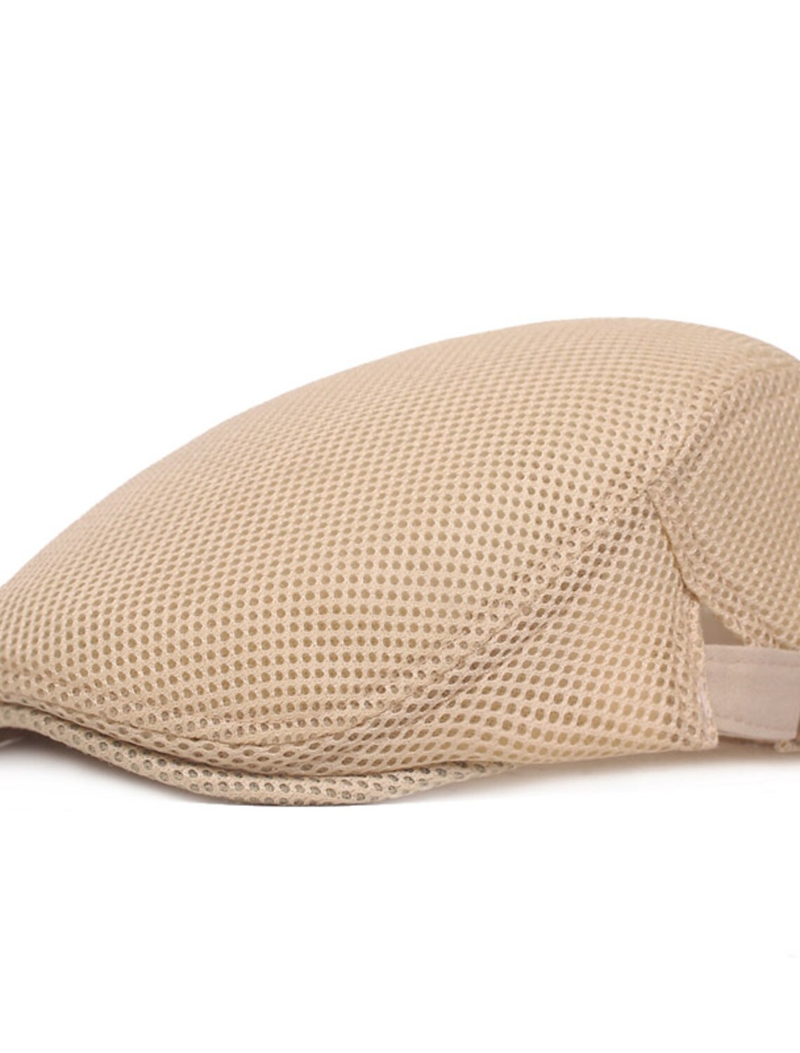 Men's Flat Cap Black White Polyester Mesh Streetwear Stylish 1920s