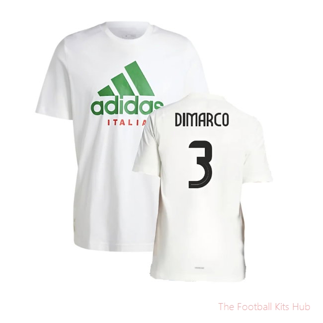 2024-2025 Italy DNA Graphic Tee (White) (DIMARCO 3)